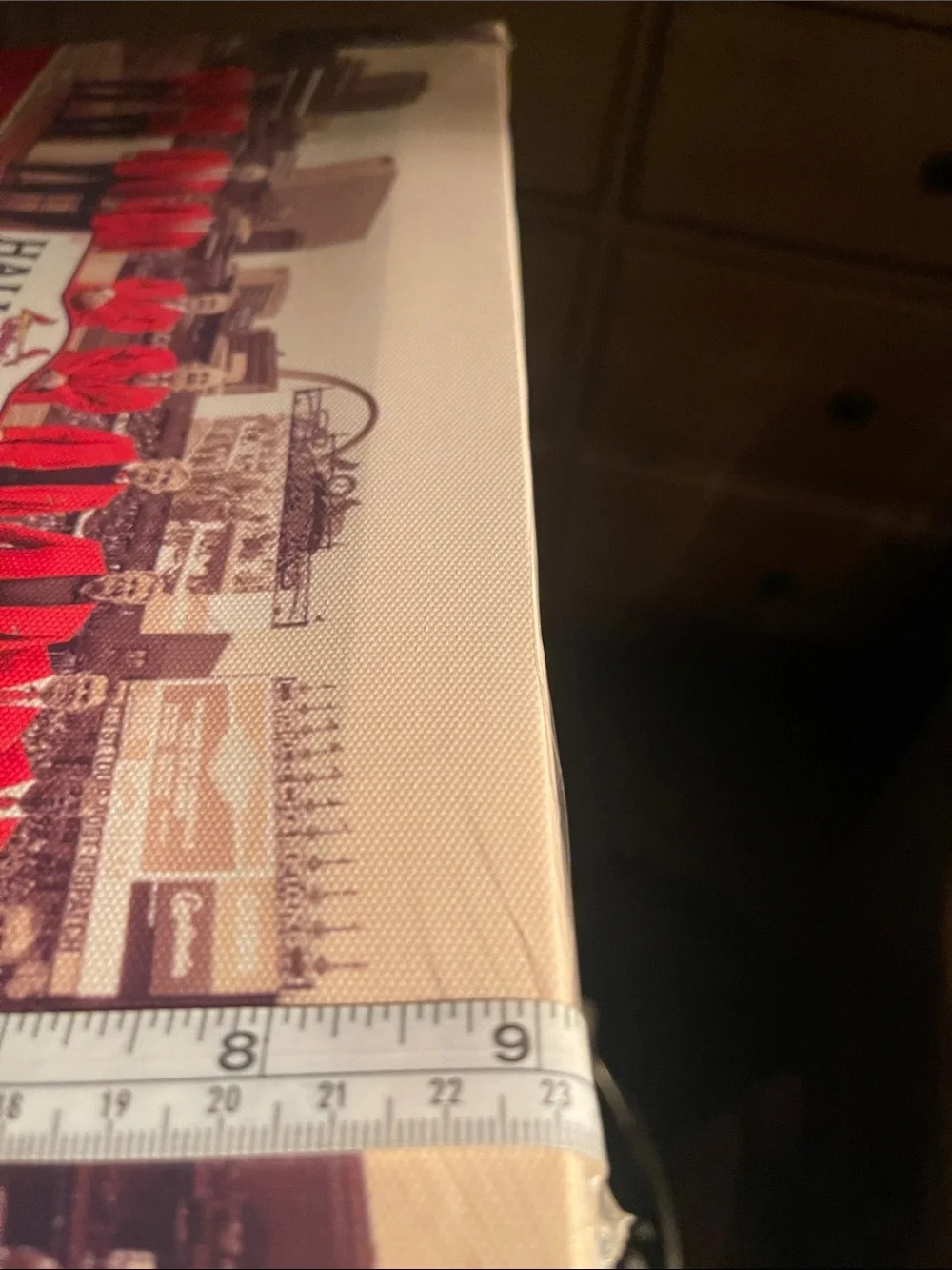 New in pkg. Hall of Fame 2017 Induction Class Poster - Red and crème/tan canvas.
